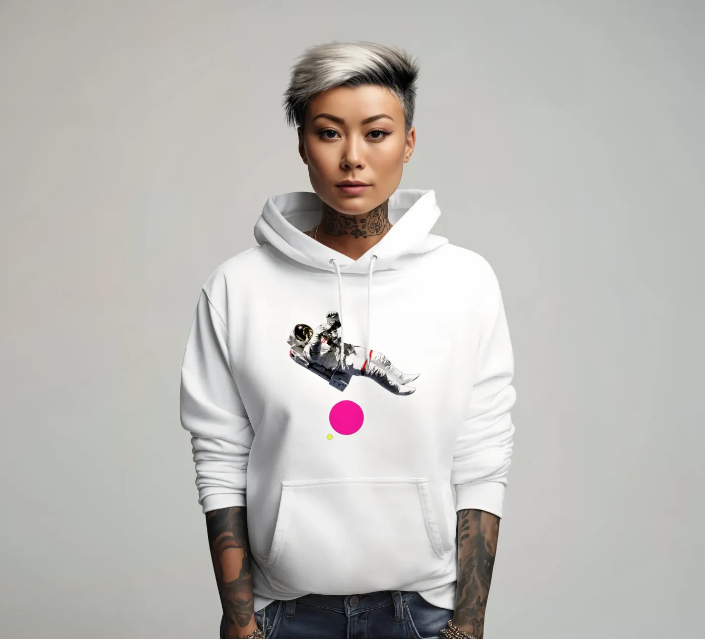 Schwimmer Hoodie von Cassia Beck Collage