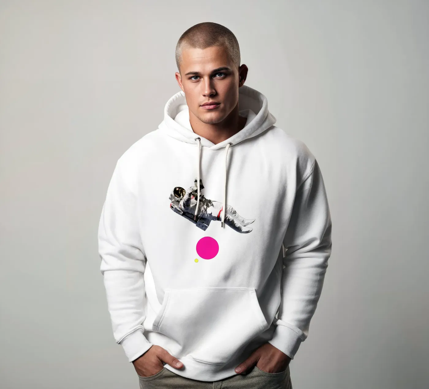 Schwimmer Hoodie von Cassia Beck Collage