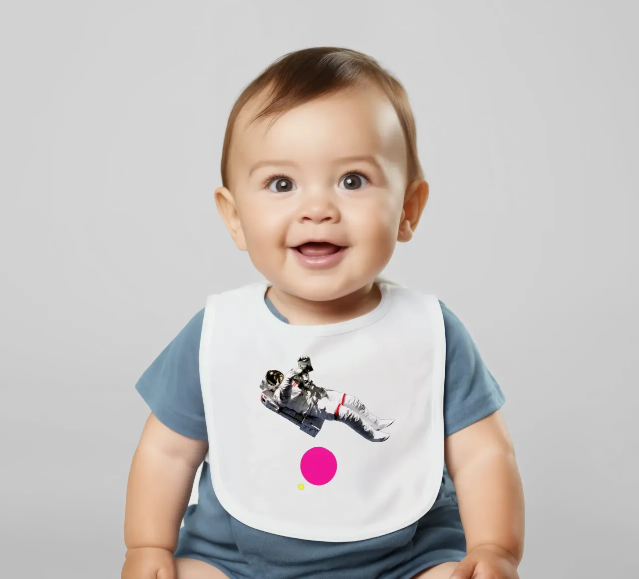 Float baby bib by Cassia Beck Collage