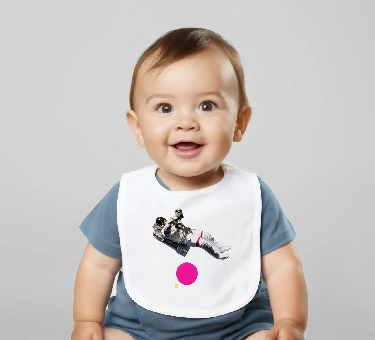 Float baby bib by Cassia Beck Collage