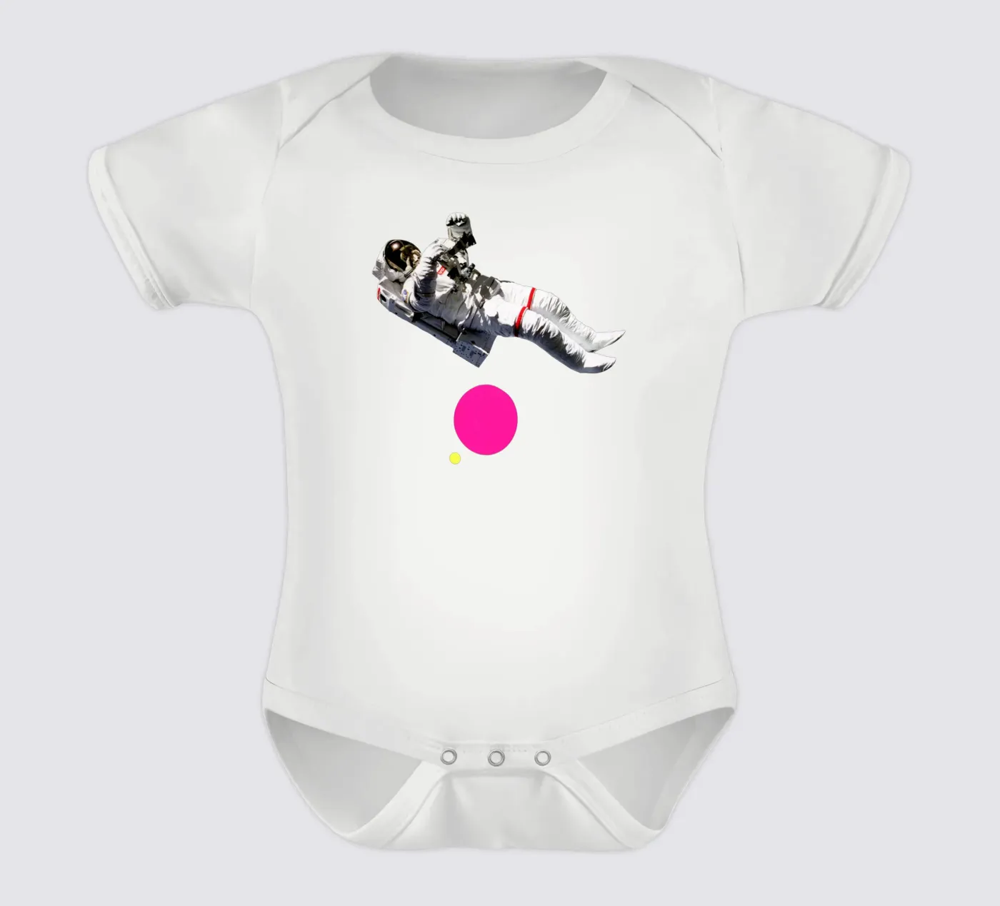 Float Kurzarm Babybody von Cassia Beck Collage