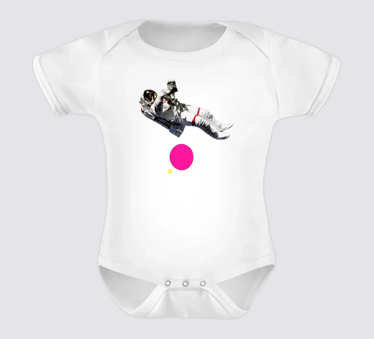Schwimmer Kurzarm Babybody von Cassia Beck Collage