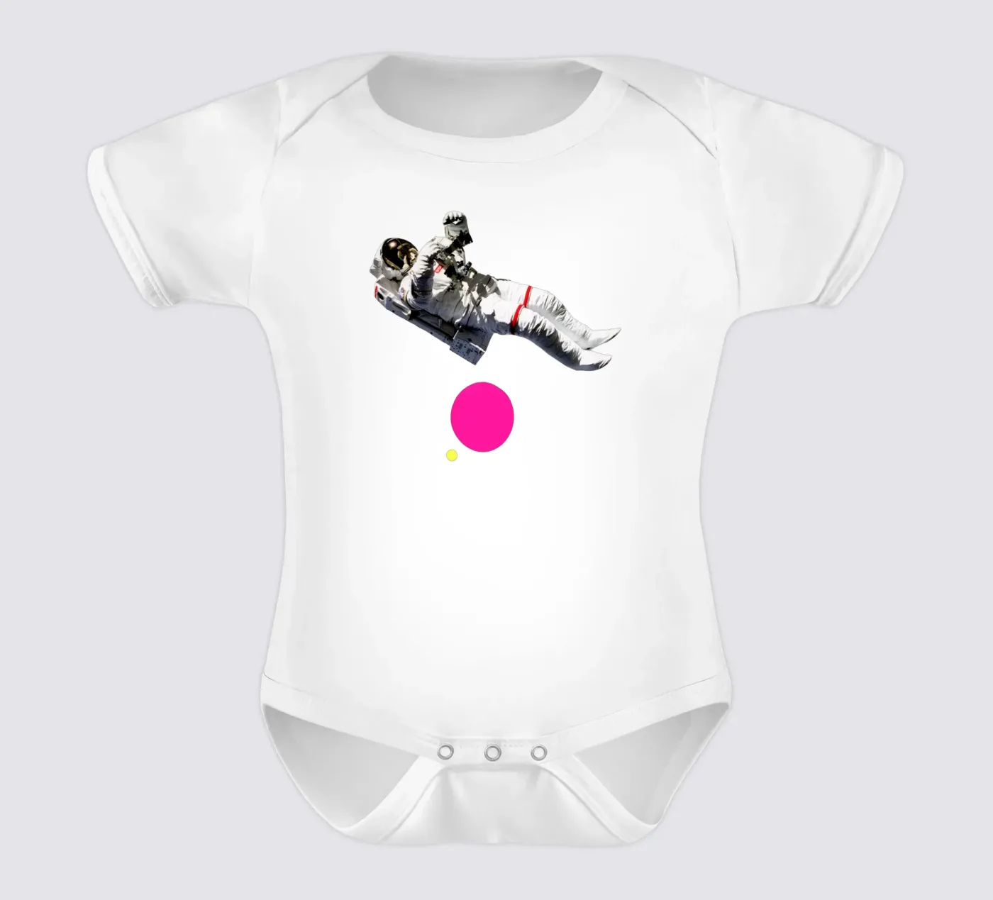 Float Kurzarm Babybody von Cassia Beck Collage