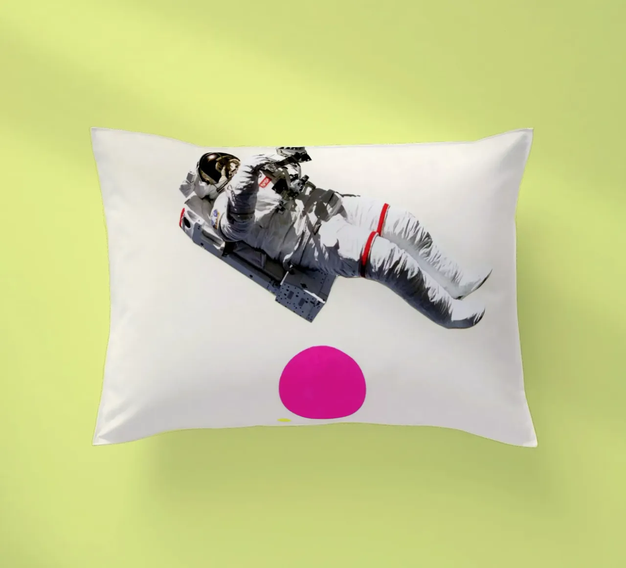Float decorative cushion by Cassia Beck Collage