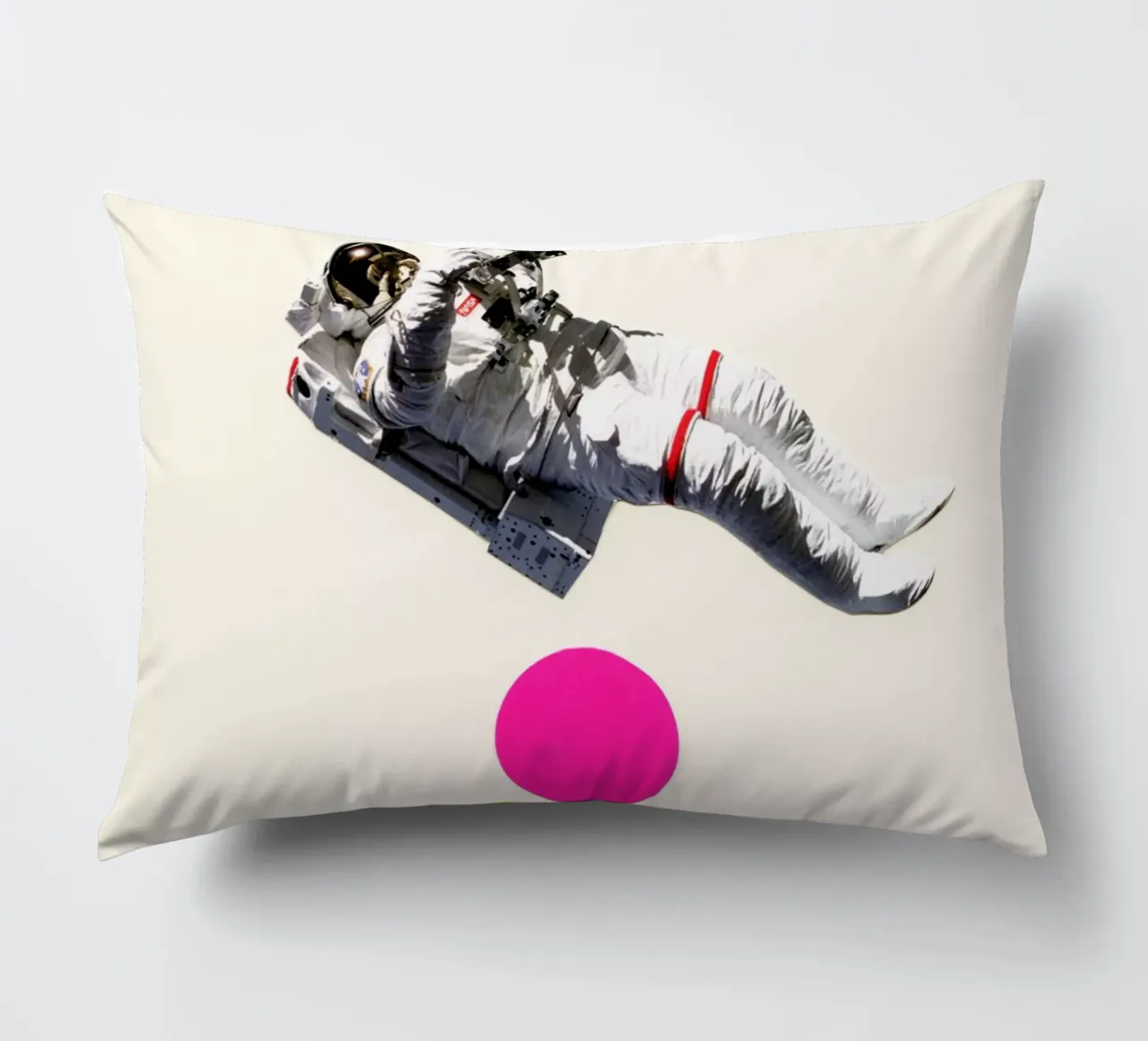 Float decorative cushion by Cassia Beck Collage