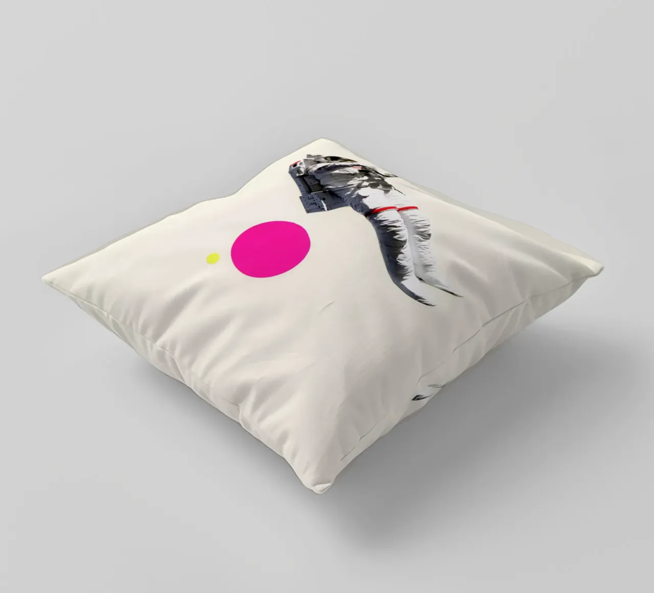 Float decorative cushion by Cassia Beck Collage