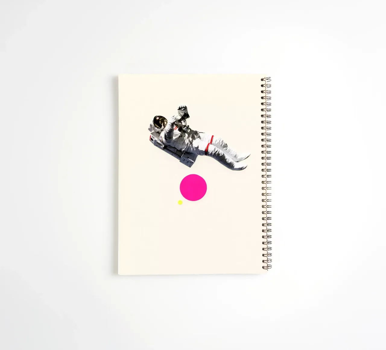 Float spiral notebook by Cassia Beck Collage