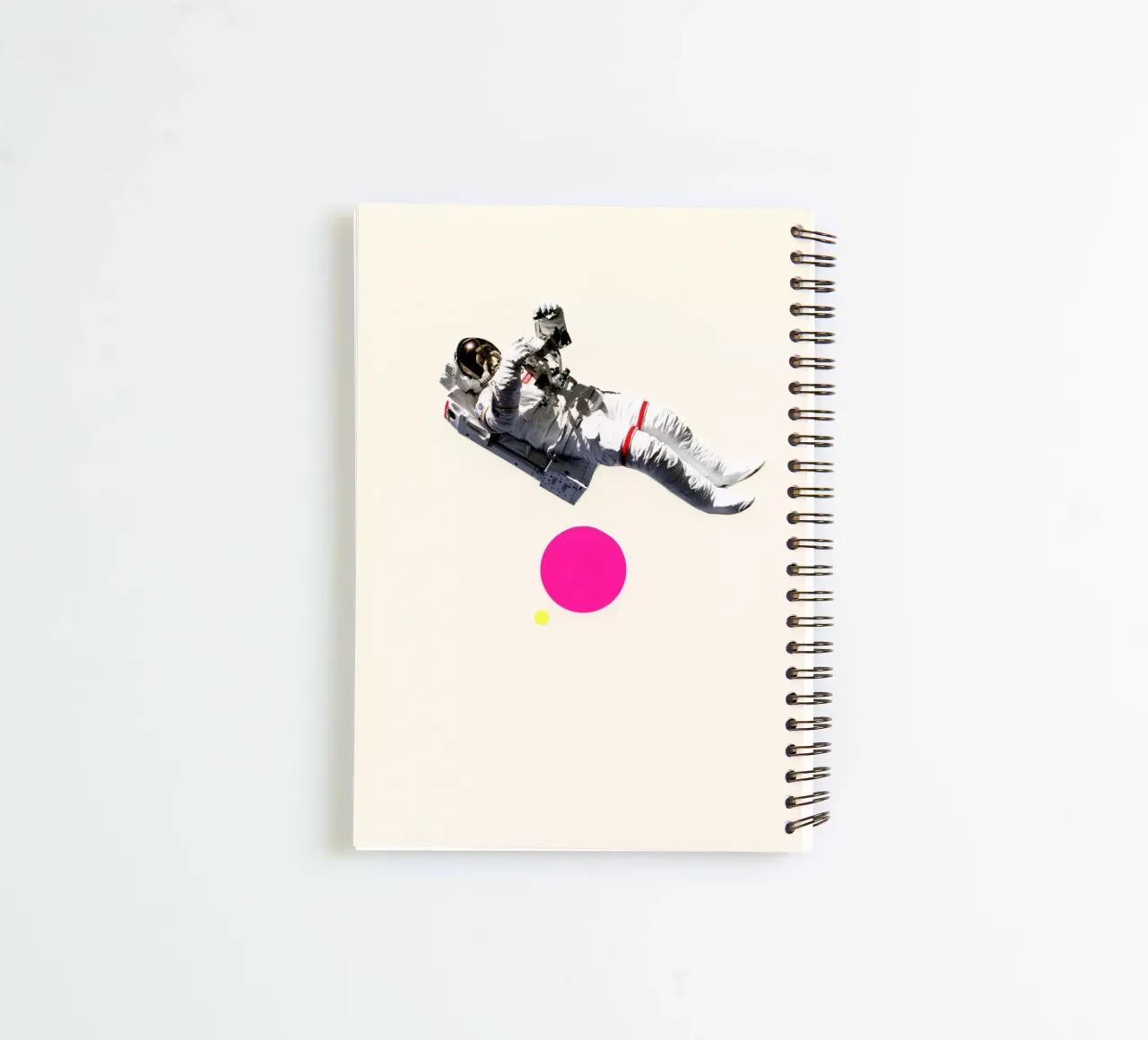 Float spiral notebook by Cassia Beck Collage