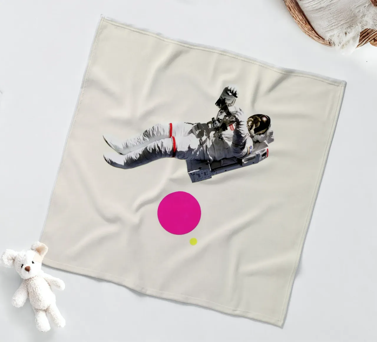 Float fleece blanket by Cassia Beck Collage