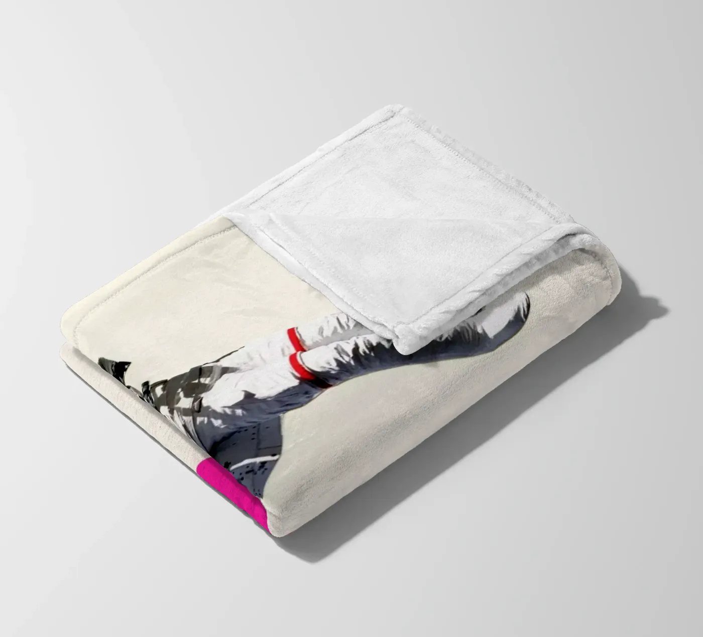 Schwimmer Fleecedecke von Cassia Beck Collage