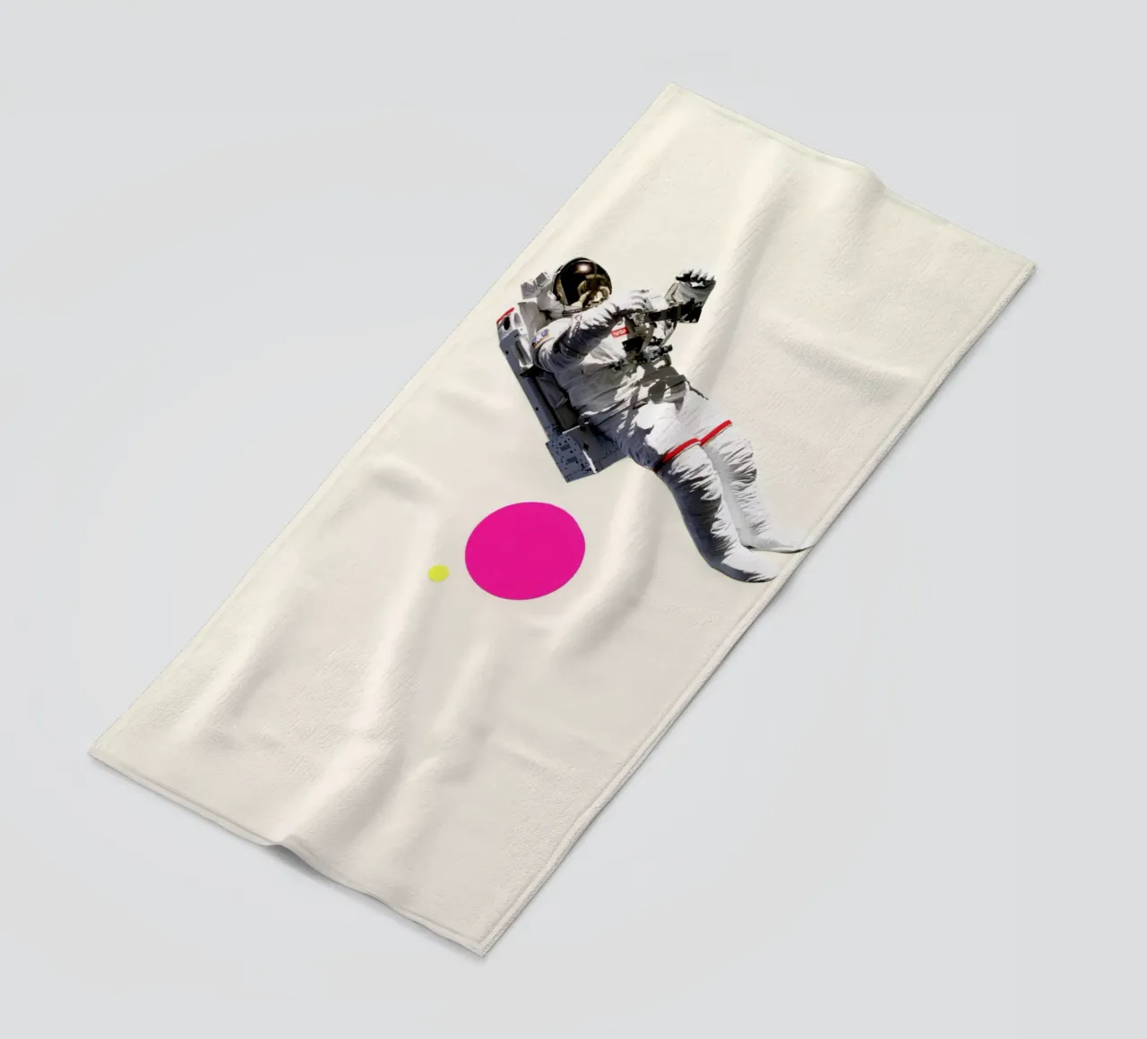 Float beach towel by Cassia Beck Collage