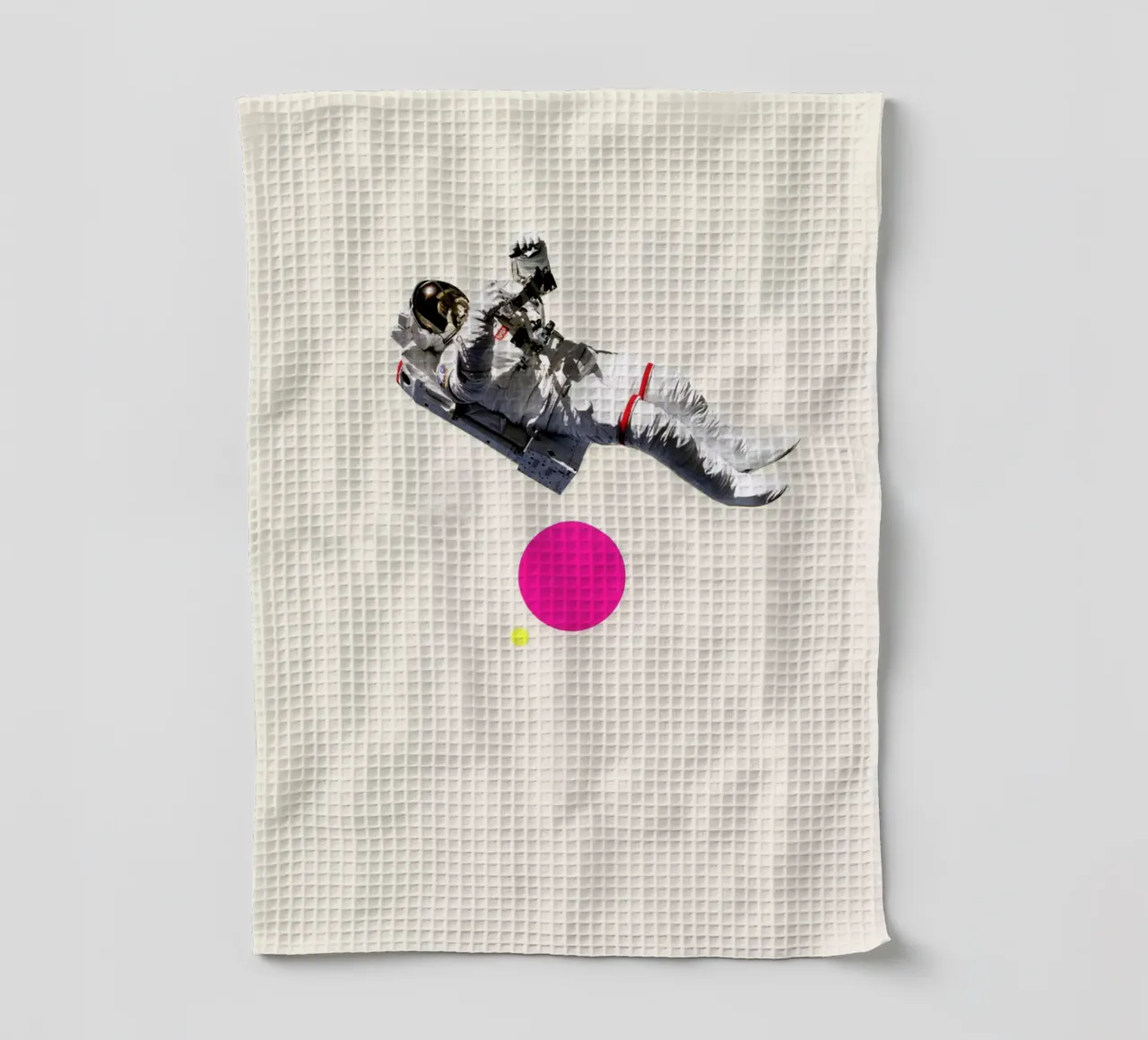 Float tea towel by Cassia Beck Collage