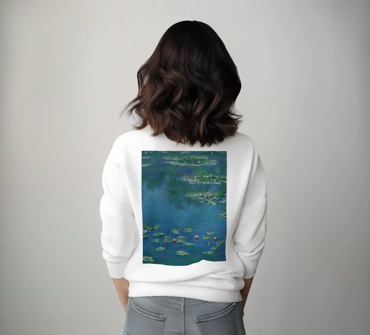 Pittura di ninfee in stile Monet felpa da Art in Color