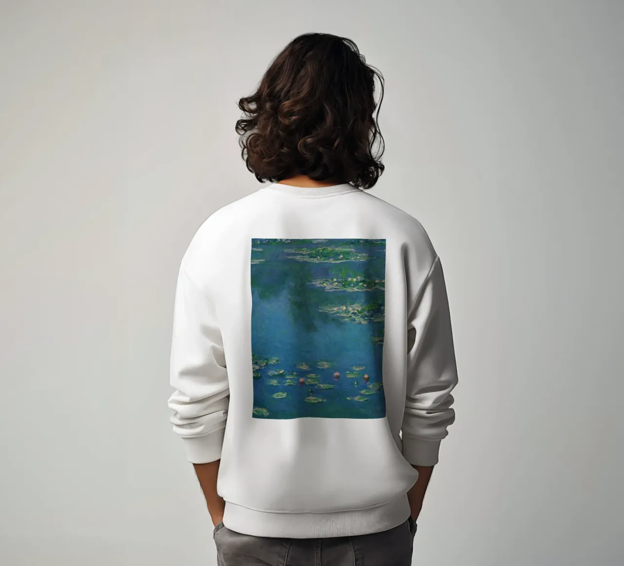 Pittura di ninfee in stile Monet felpa da Art in Color