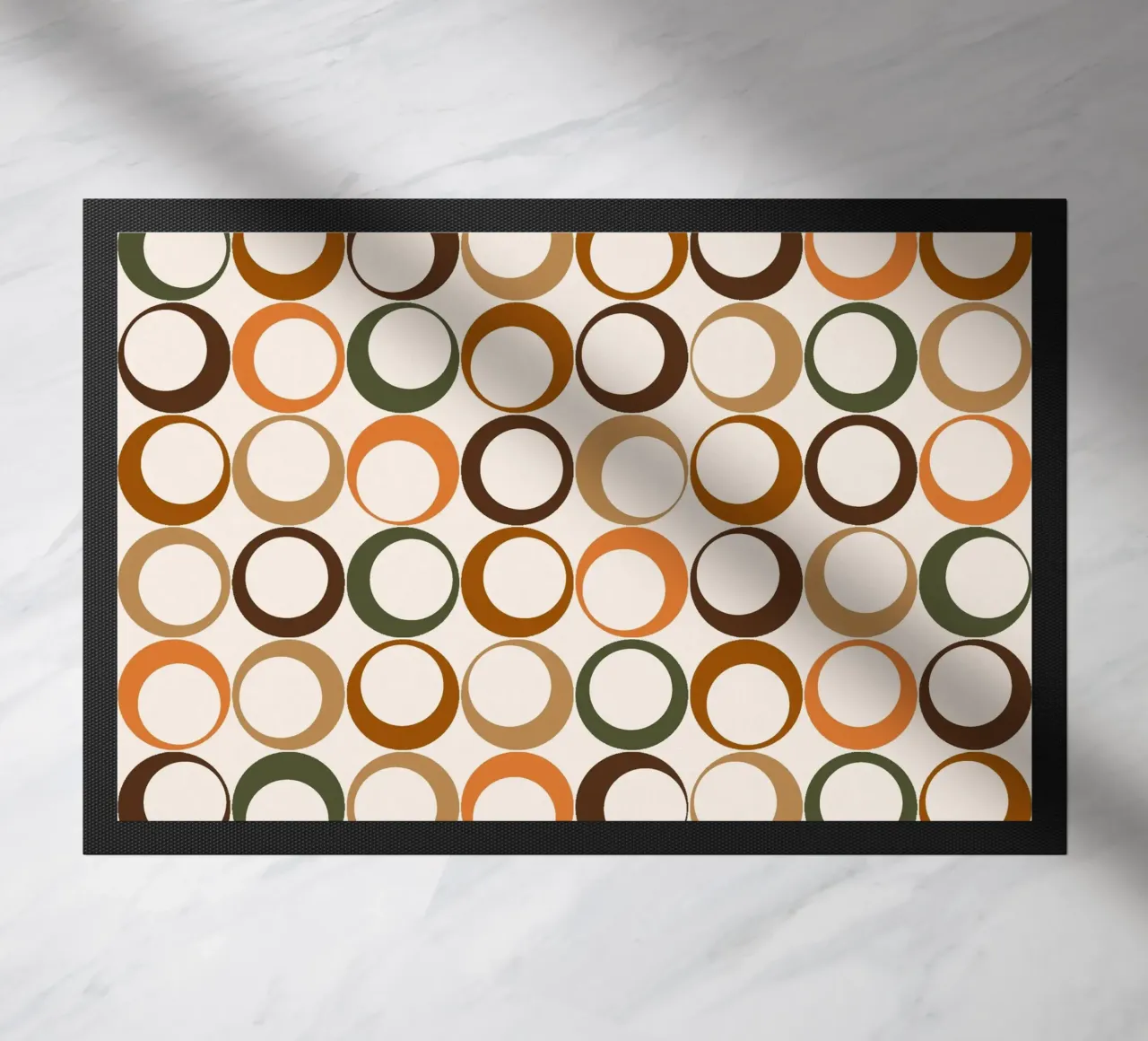 Loop colorati e lunatici Vibrazione nostalgica zerbino da Timeless moderna