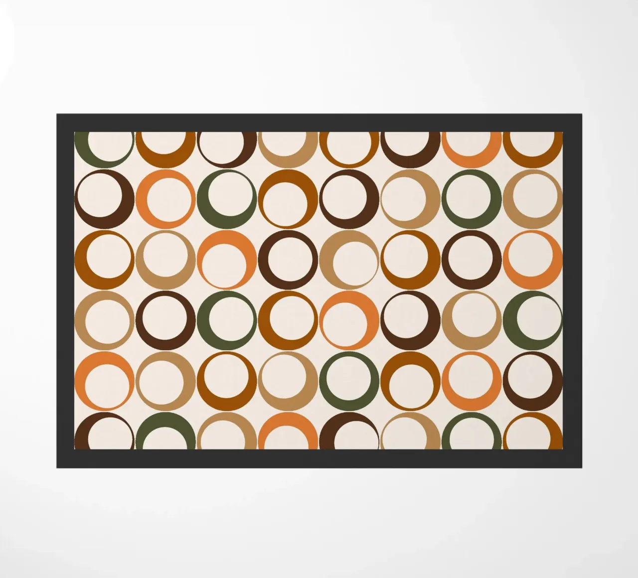 Loop colorati e lunatici Vibrazione nostalgica zerbino da Timeless moderna