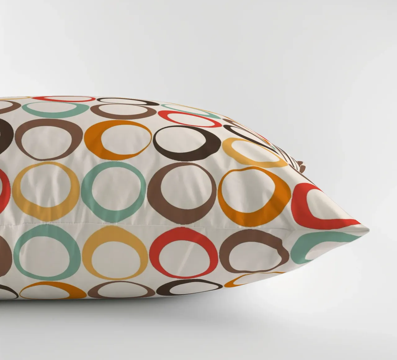 Loop retrò colorati Vibrazione nostalgica cuscino da Timeless moderna