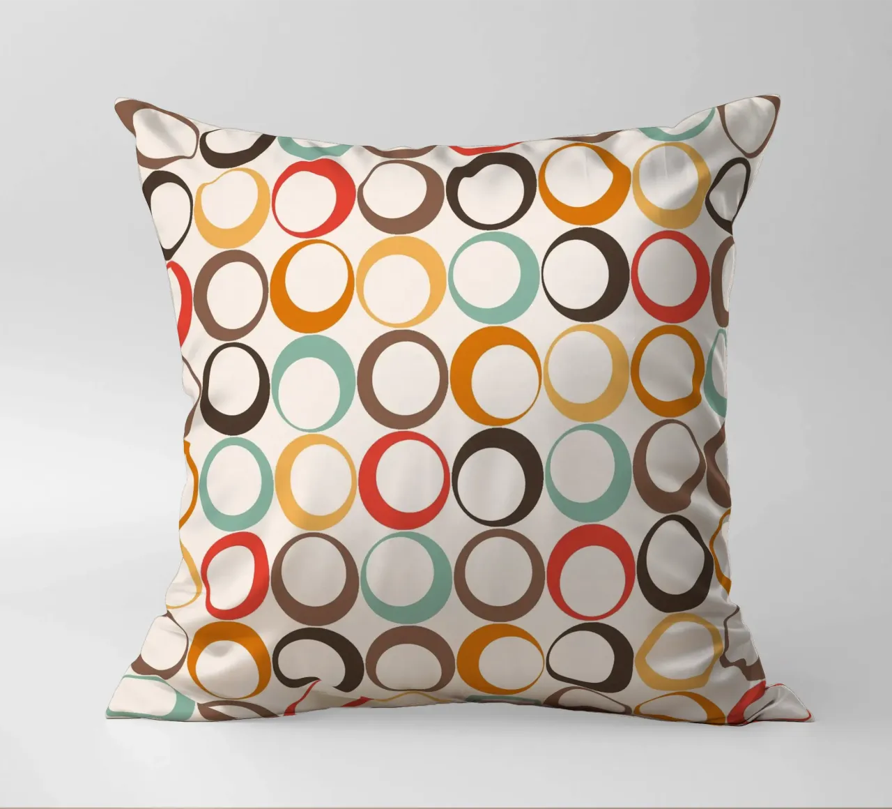 Loop retrò colorati Vibrazione nostalgica cuscino da Timeless moderna