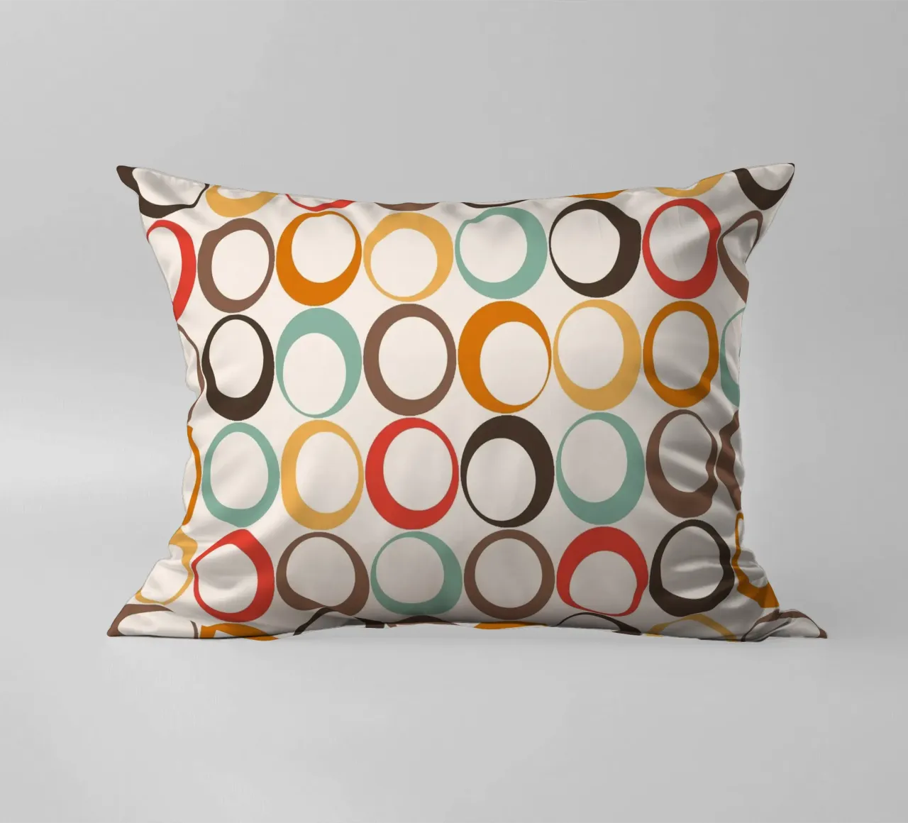 Loop retrò colorati Vibrazione nostalgica cuscino da Timeless moderna