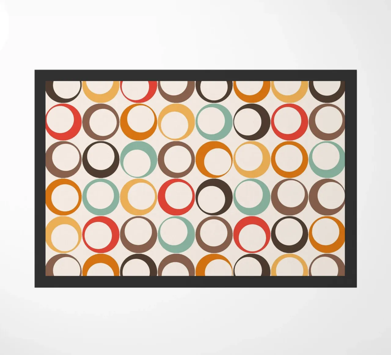 Loop retrò colorati Vibrazione nostalgica zerbino da Timeless moderna