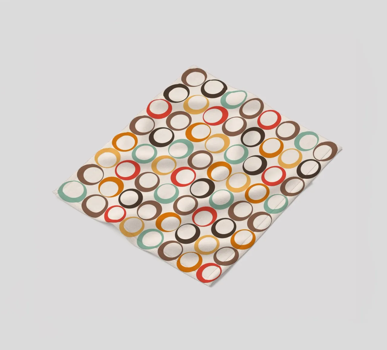 Loop retrò colorati Vibrazione nostalgica coperta in pile da Timeless moderna