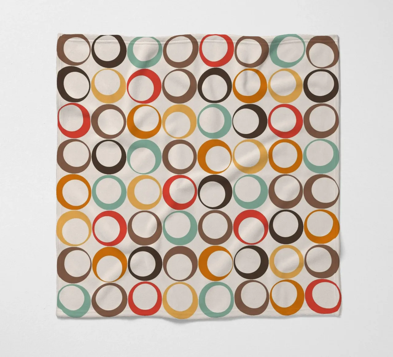 Loop retrò colorati Vibrazione nostalgica coperta in pile da Timeless moderna