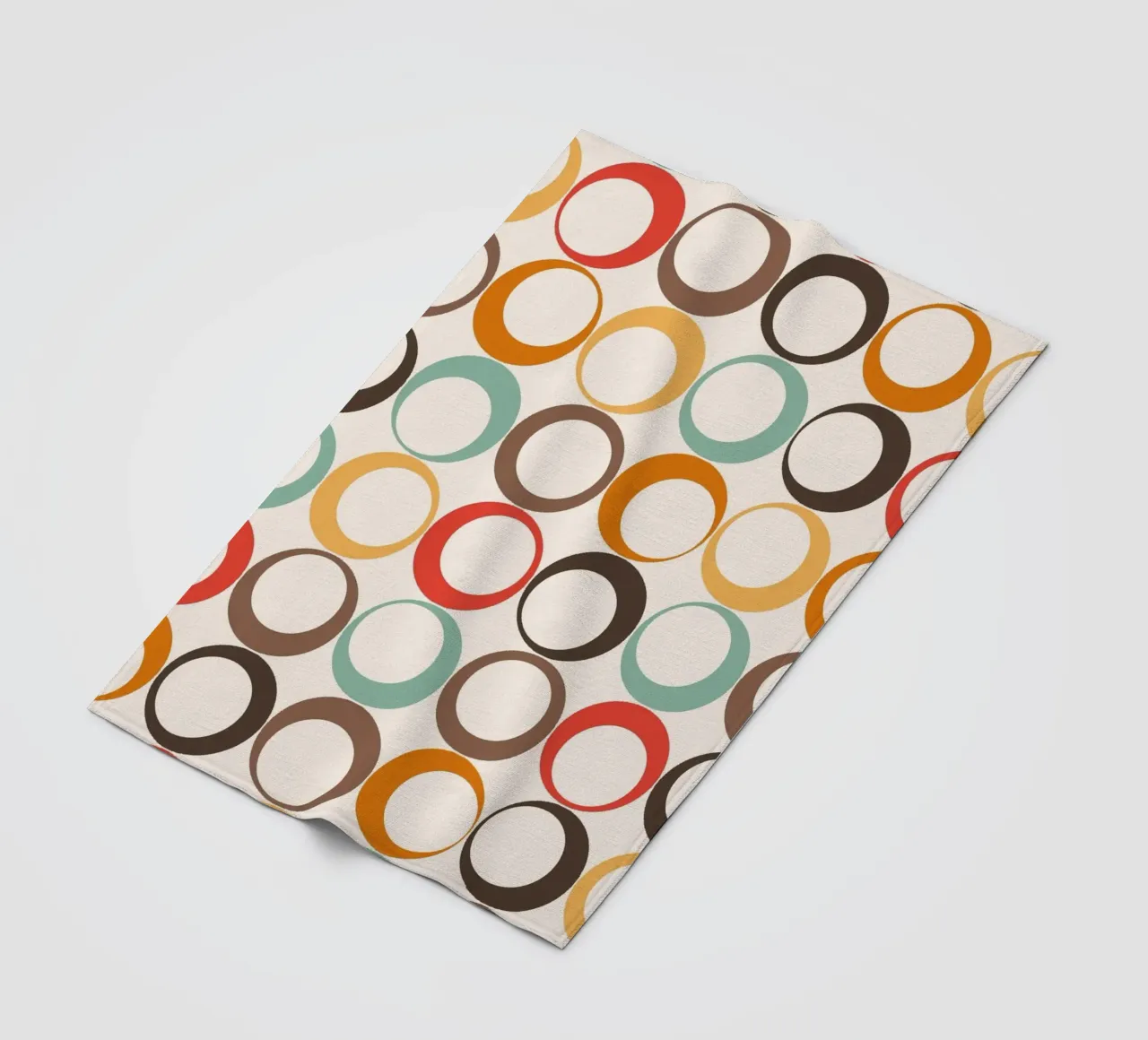 Loop retrò colorati Vibrazione nostalgica coperta in pile da Timeless moderna