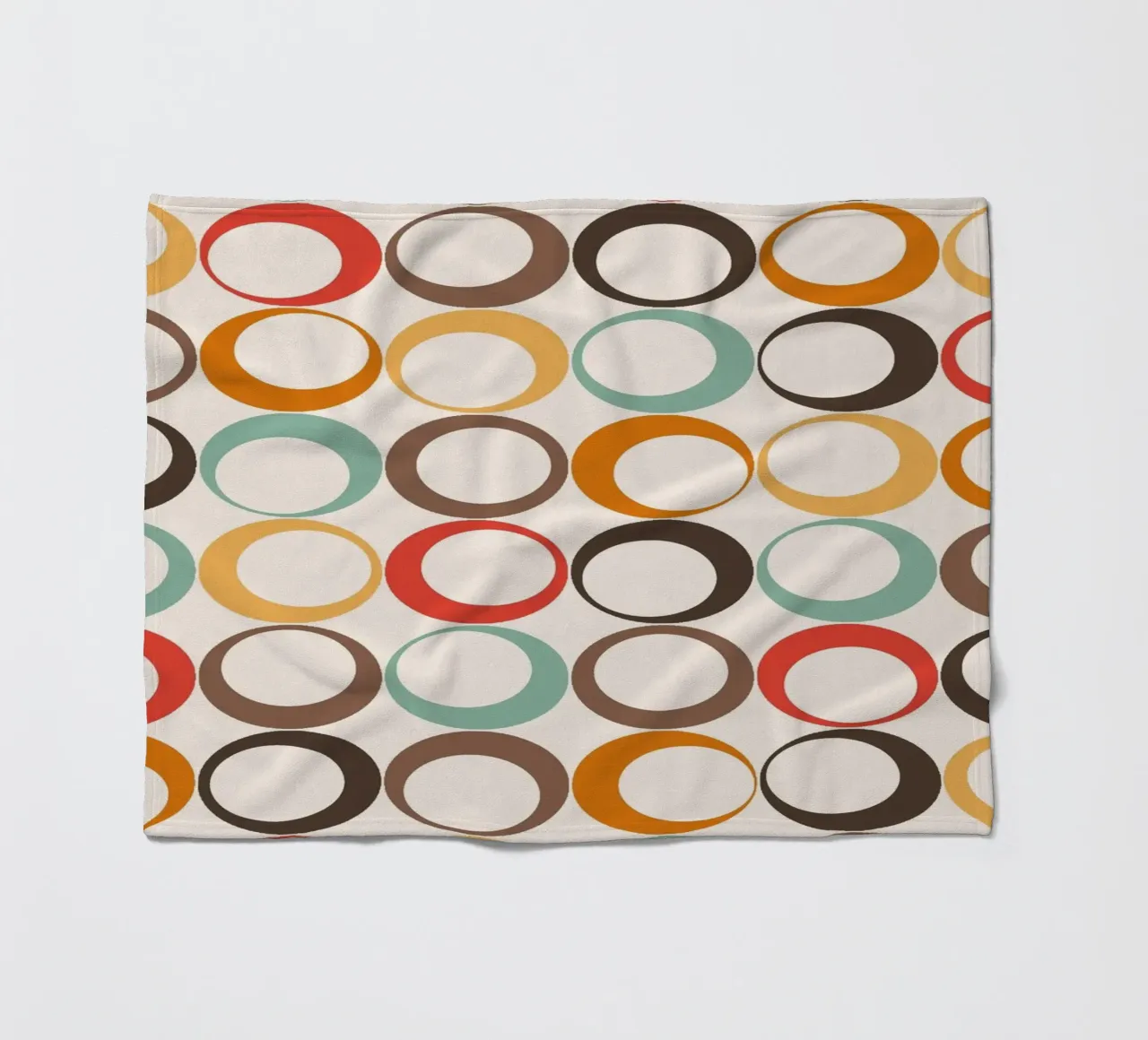 Loop retrò colorati Vibrazione nostalgica coperta in pile da Timeless moderna