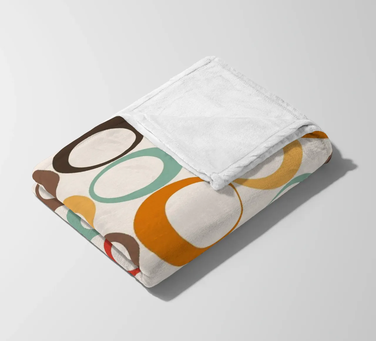 Loop retrò colorati Vibrazione nostalgica coperta in pile da Timeless moderna