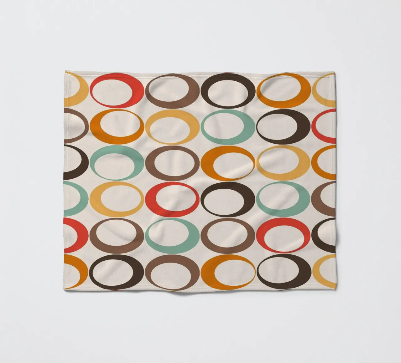 Loop retrò colorati Vibrazione nostalgica coperta in pile da Timeless moderna