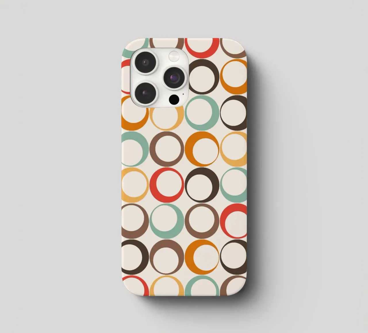 Loop retrò colorati Vibrazione nostalgica cover iphone da Timeless moderna