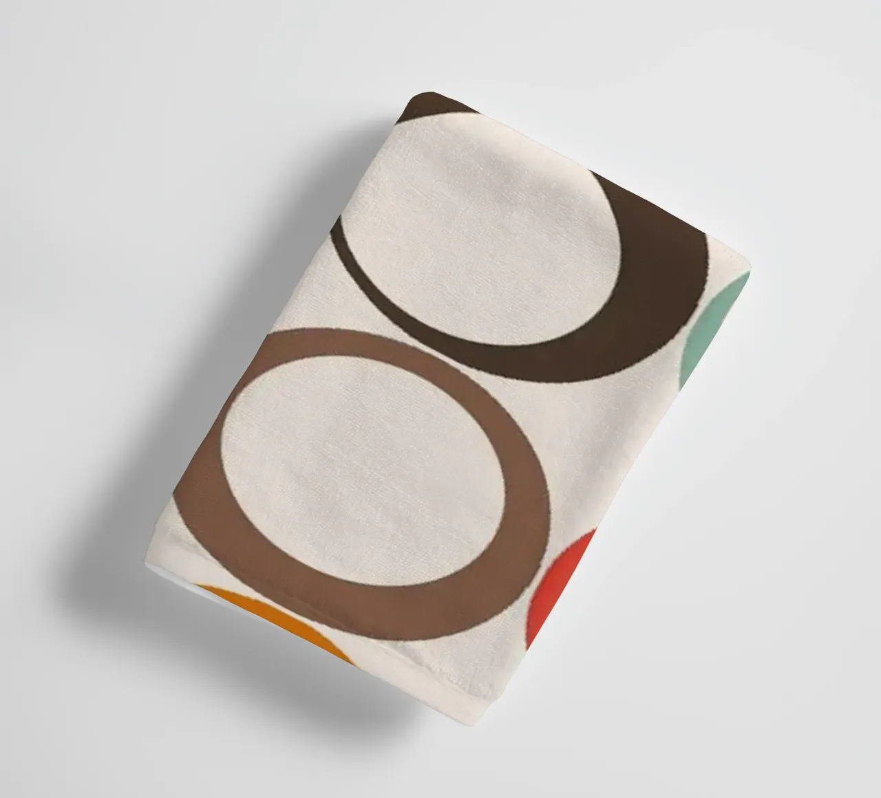 Loop retrò colorati Vibrazione nostalgica asciugamano da bagno da Timeless moderna