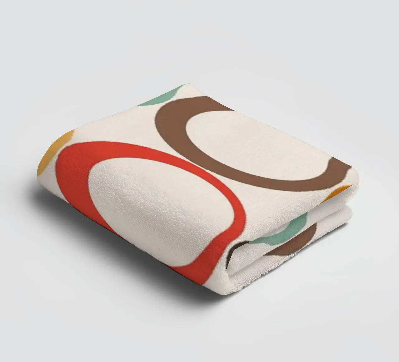 Loop retrò colorati Vibrazione nostalgica asciugamano da bagno da Timeless moderna