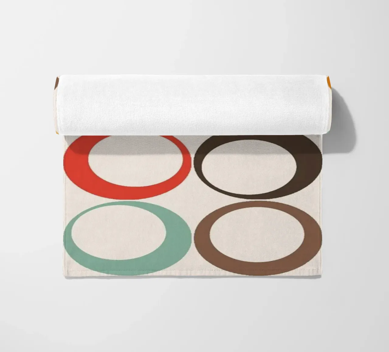 Loop retrò colorati Vibrazione nostalgica telo mare da Timeless moderna