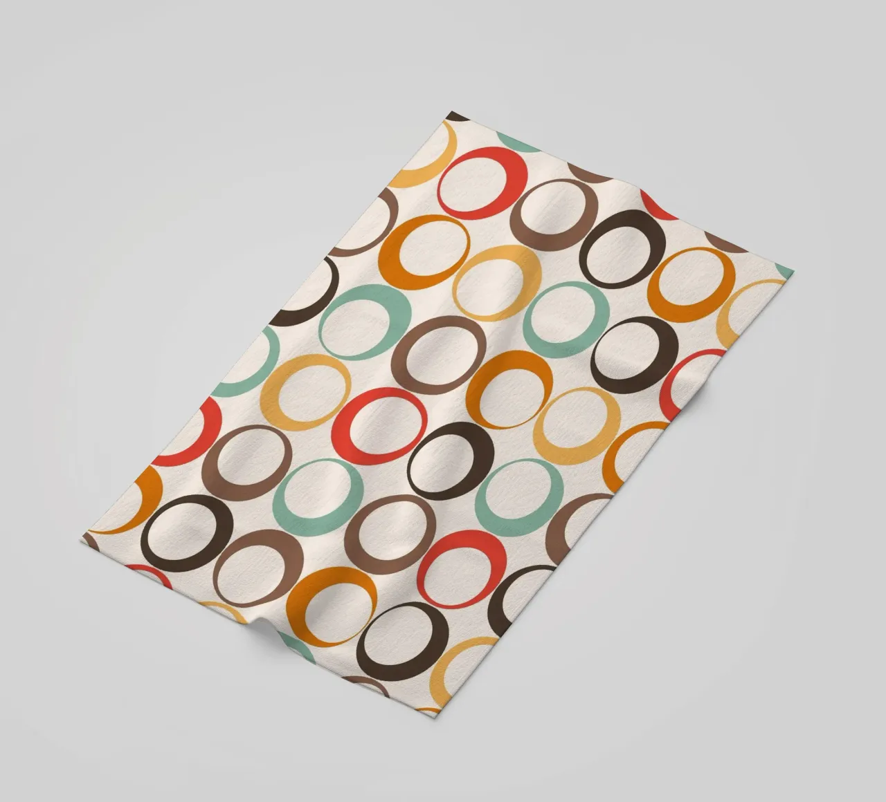 Loop retrò colorati Vibrazione nostalgica telo mare da Timeless moderna