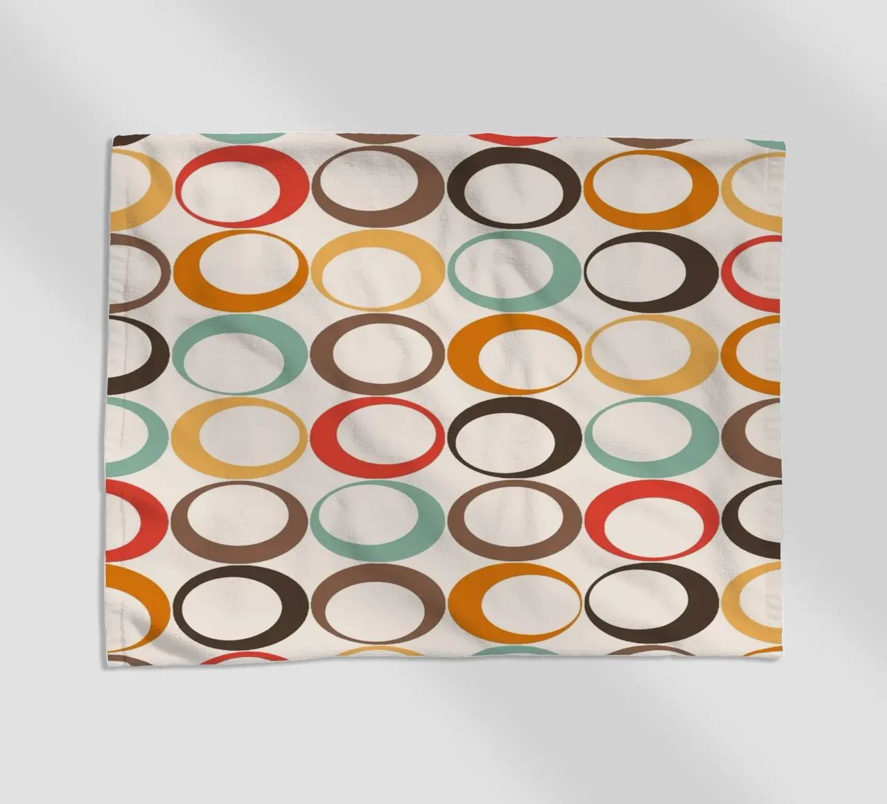 Loop retrò colorati Vibrazione nostalgica telo mare da Timeless moderna