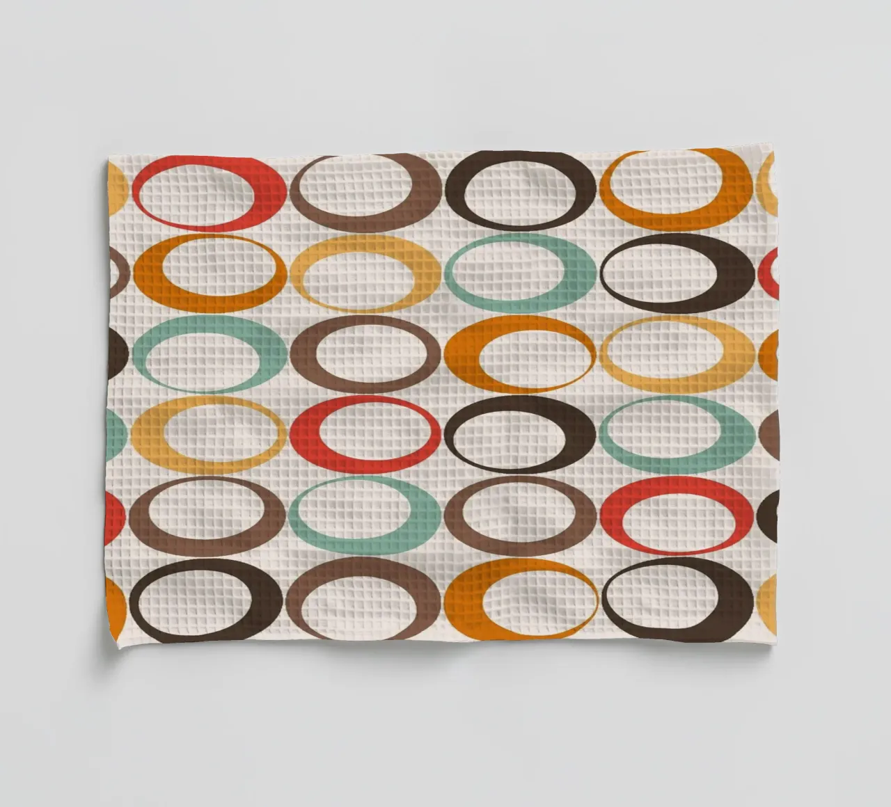 Loop retrò colorati Vibrazione nostalgica canovaccio da cucina da Timeless moderna