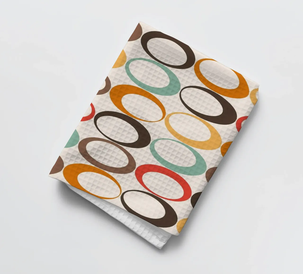 Loop retrò colorati Vibrazione nostalgica canovaccio da cucina da Timeless moderna