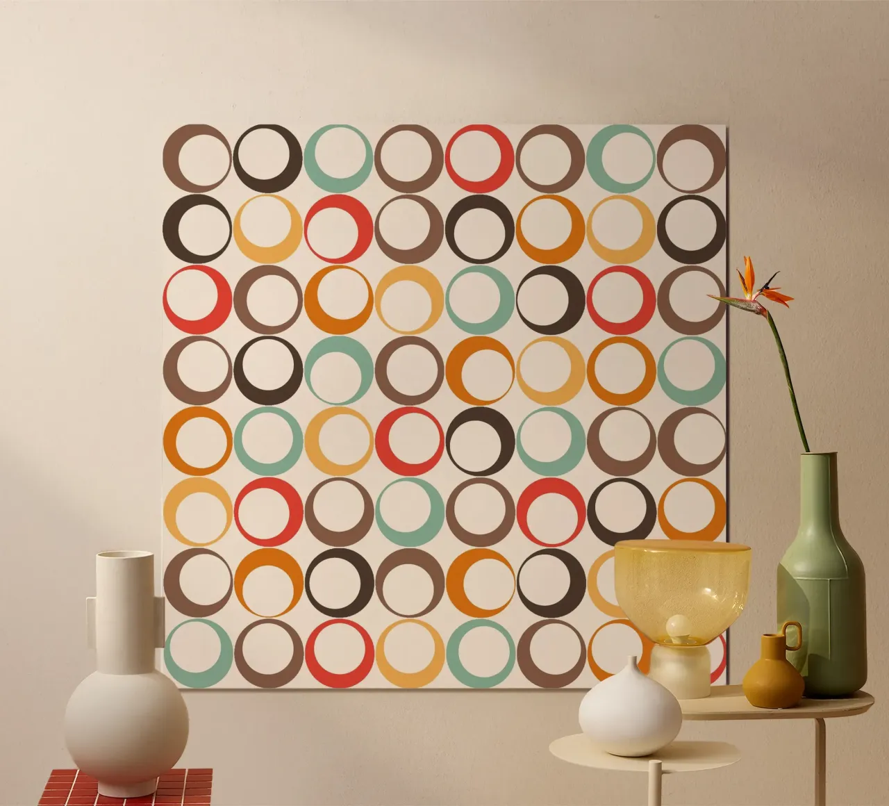 Loop retrò colorati Vibrazione nostalgica carta hahnemühle da Timeless moderna