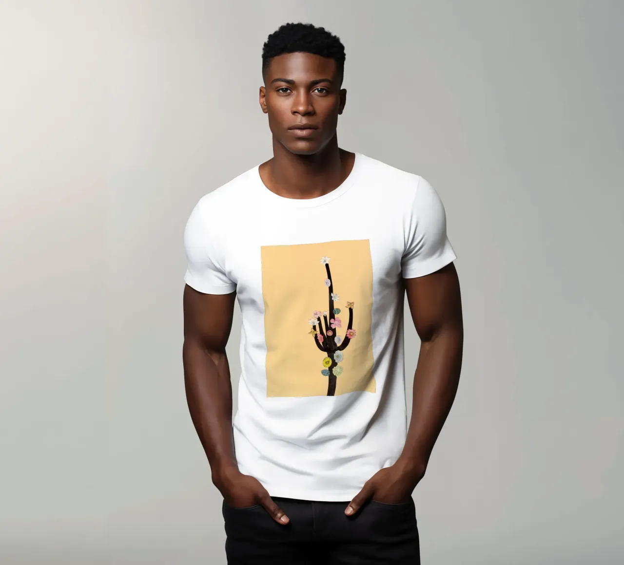 Cactus in fiore t-shirt da Cassia Beck Collage