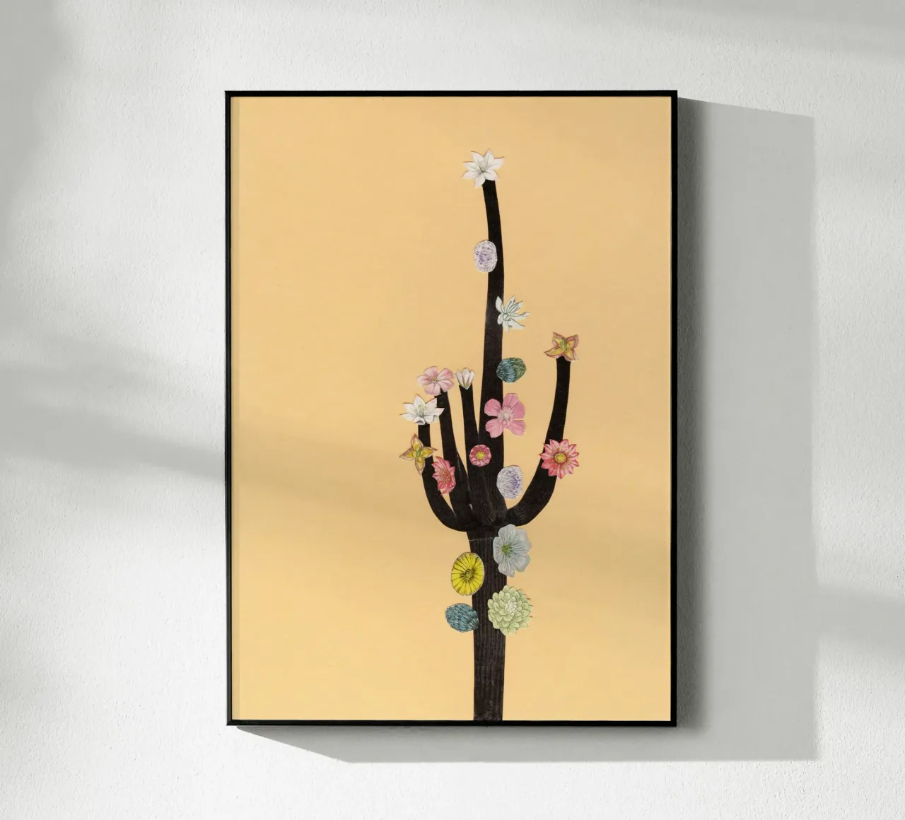 Cactus in fiore plexiglass da Cassia Beck Collage