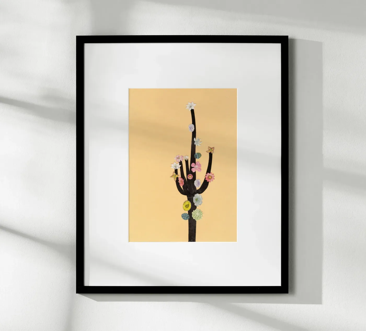 Cactus in fiore poster da Cassia Beck Collage
