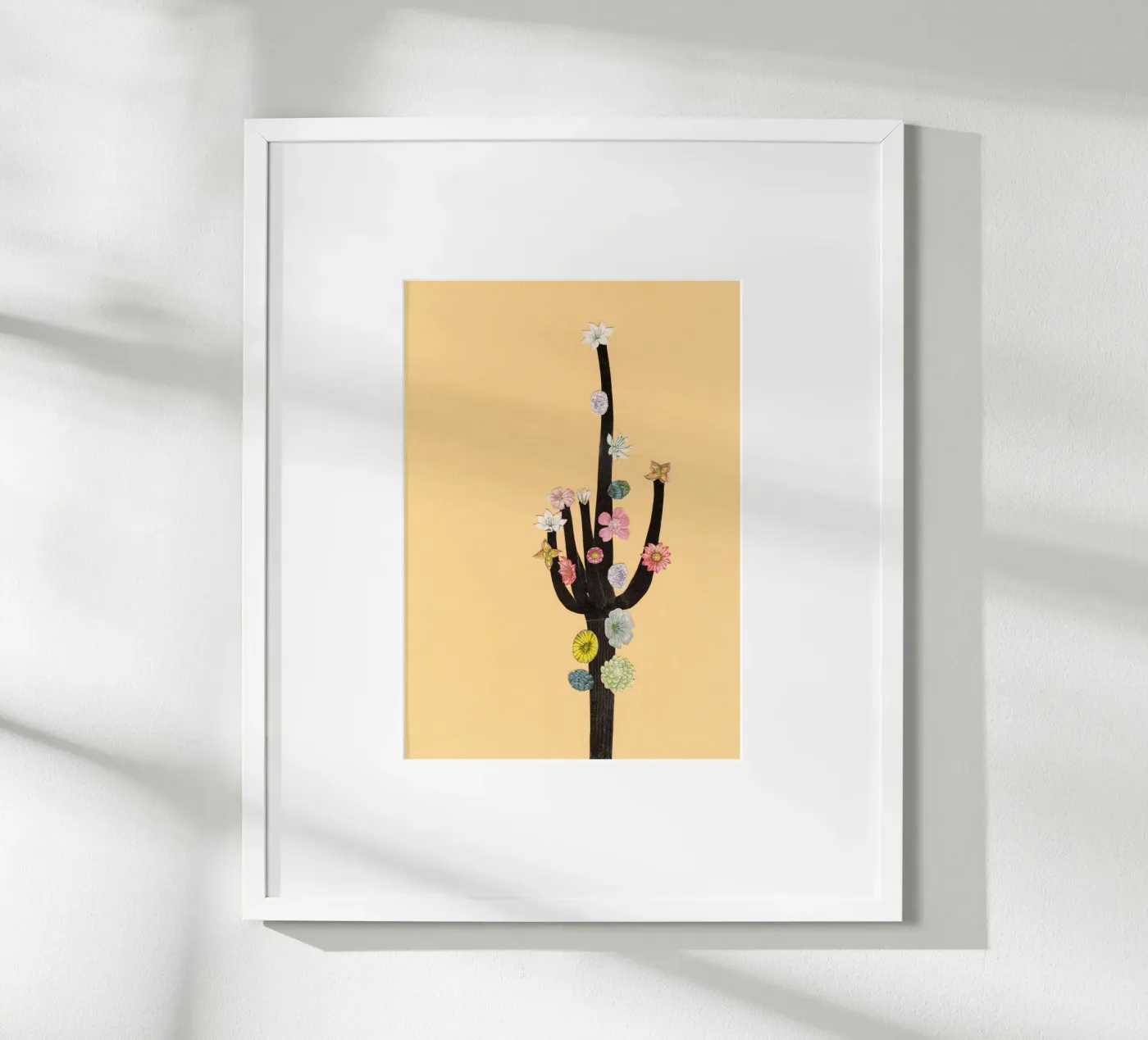 Cactus in fiore poster da Cassia Beck Collage