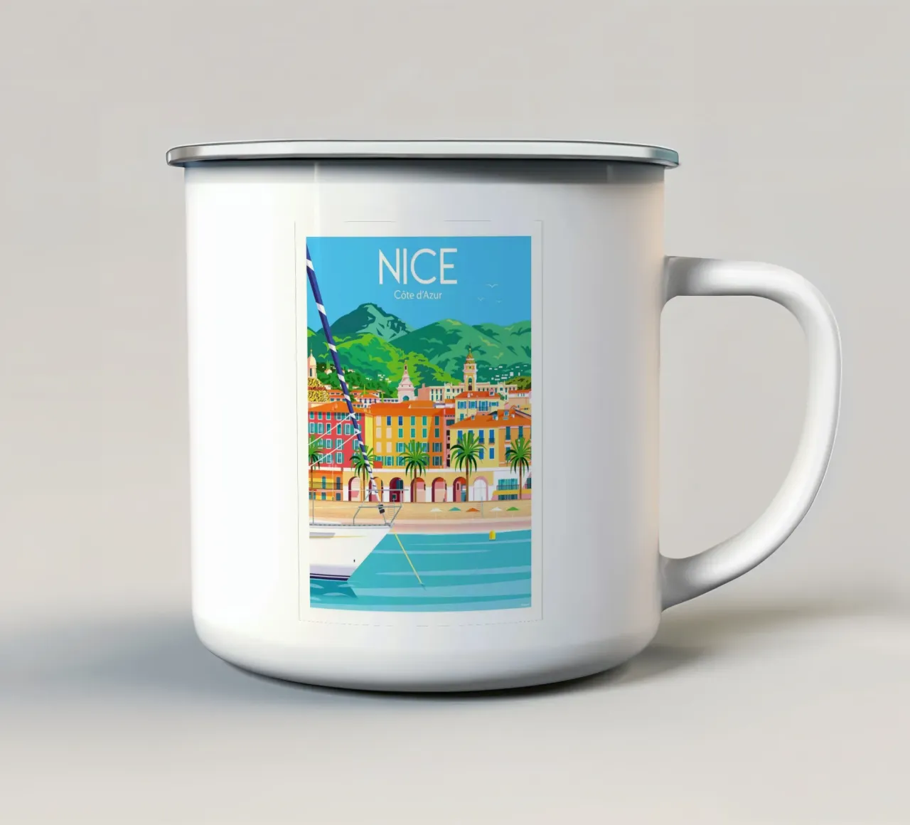 Bello tazza in smalto da Raphaël Delerue