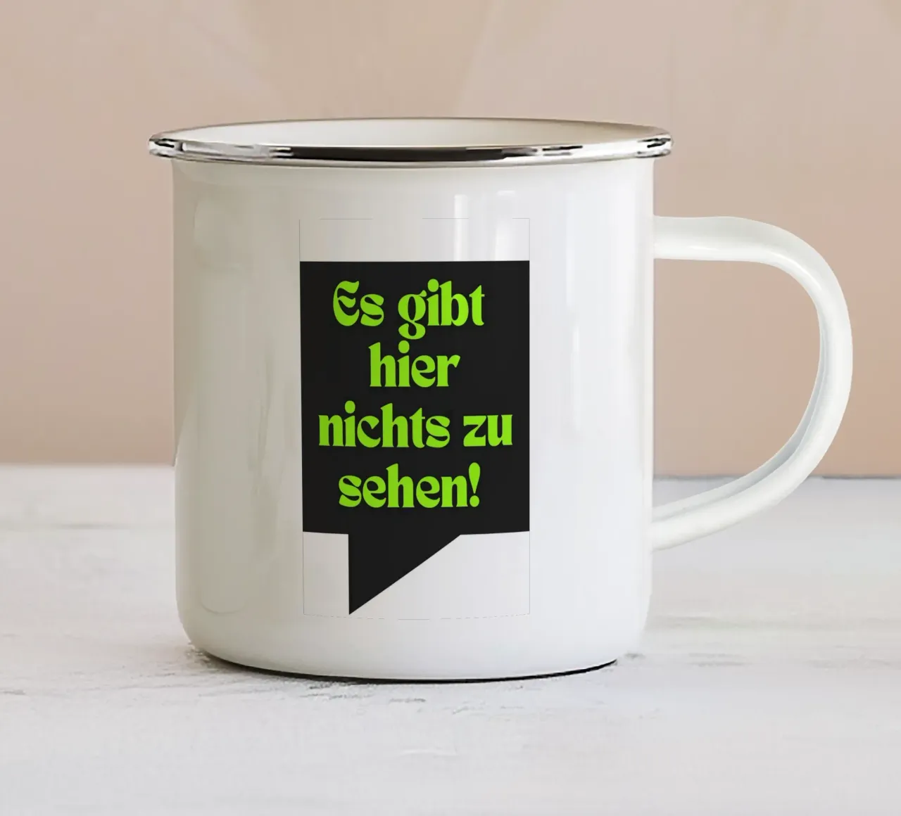 Es gibt hier nichts zu sehen! tazza in smalto da Flosters