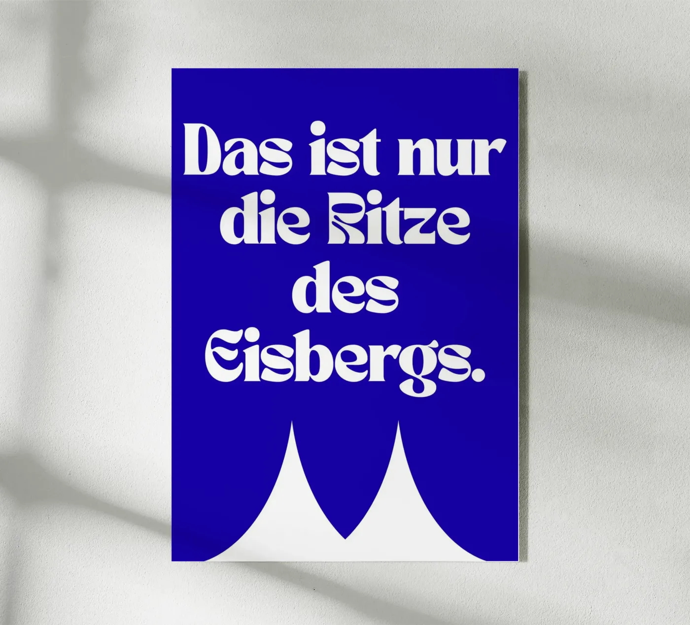 Die Ritze des Eisbergs acryl van Flosters