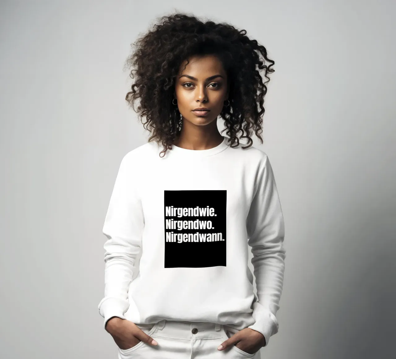 Nirgendwie. Nirgendwo. Nirgendwann. sweatshirt by Flosters