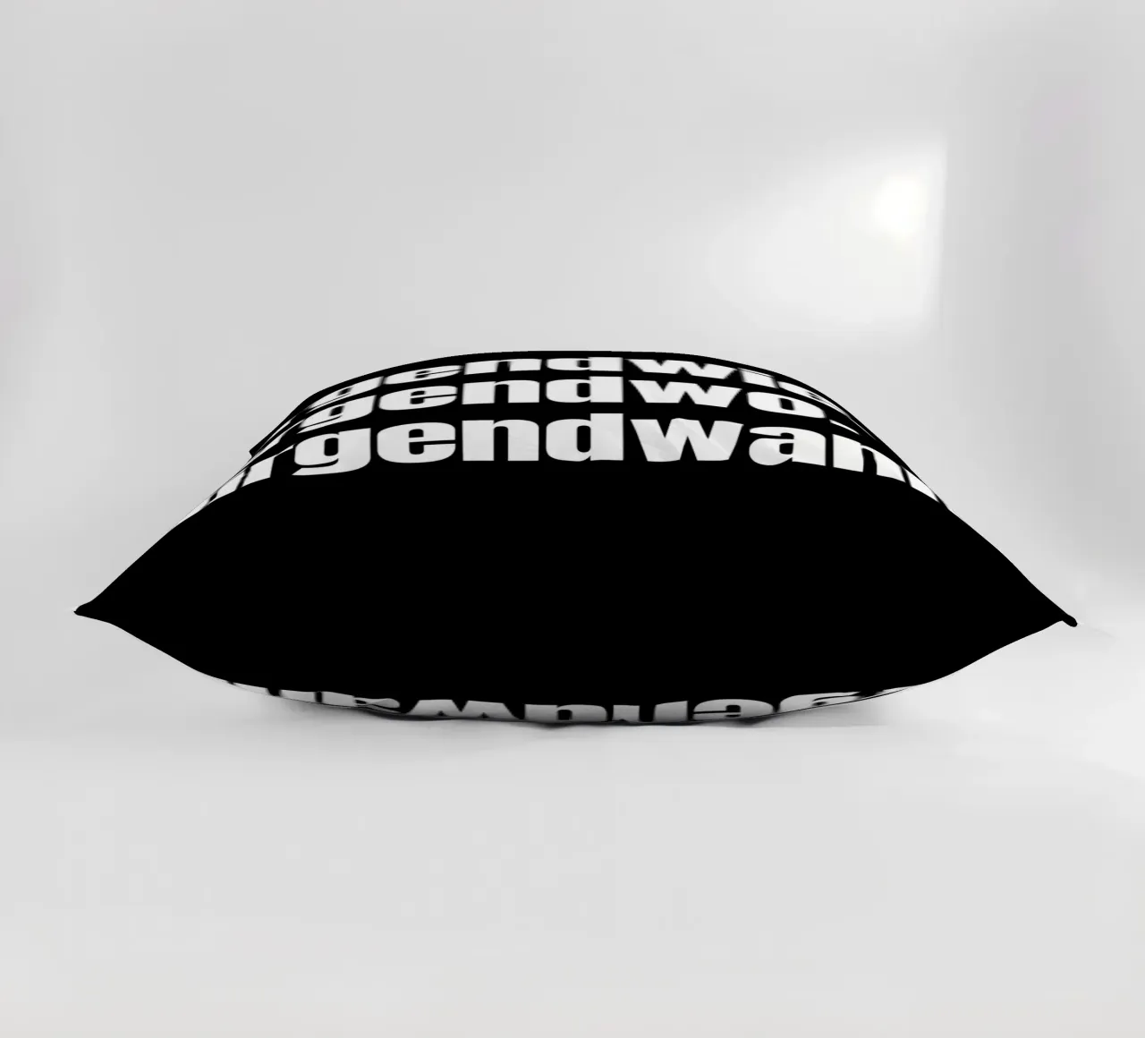 Nirgendwie. Nirgendwo. Nirgendwann. decorative cushion by Flosters