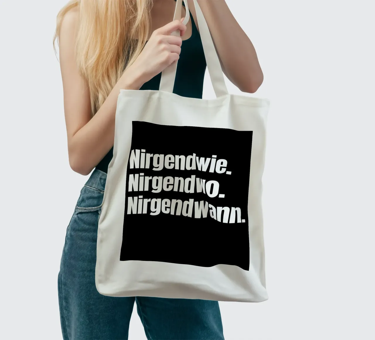 Nirgendwie. Nirgendwo. Nirgendwann. Jutebeutel von Flosters