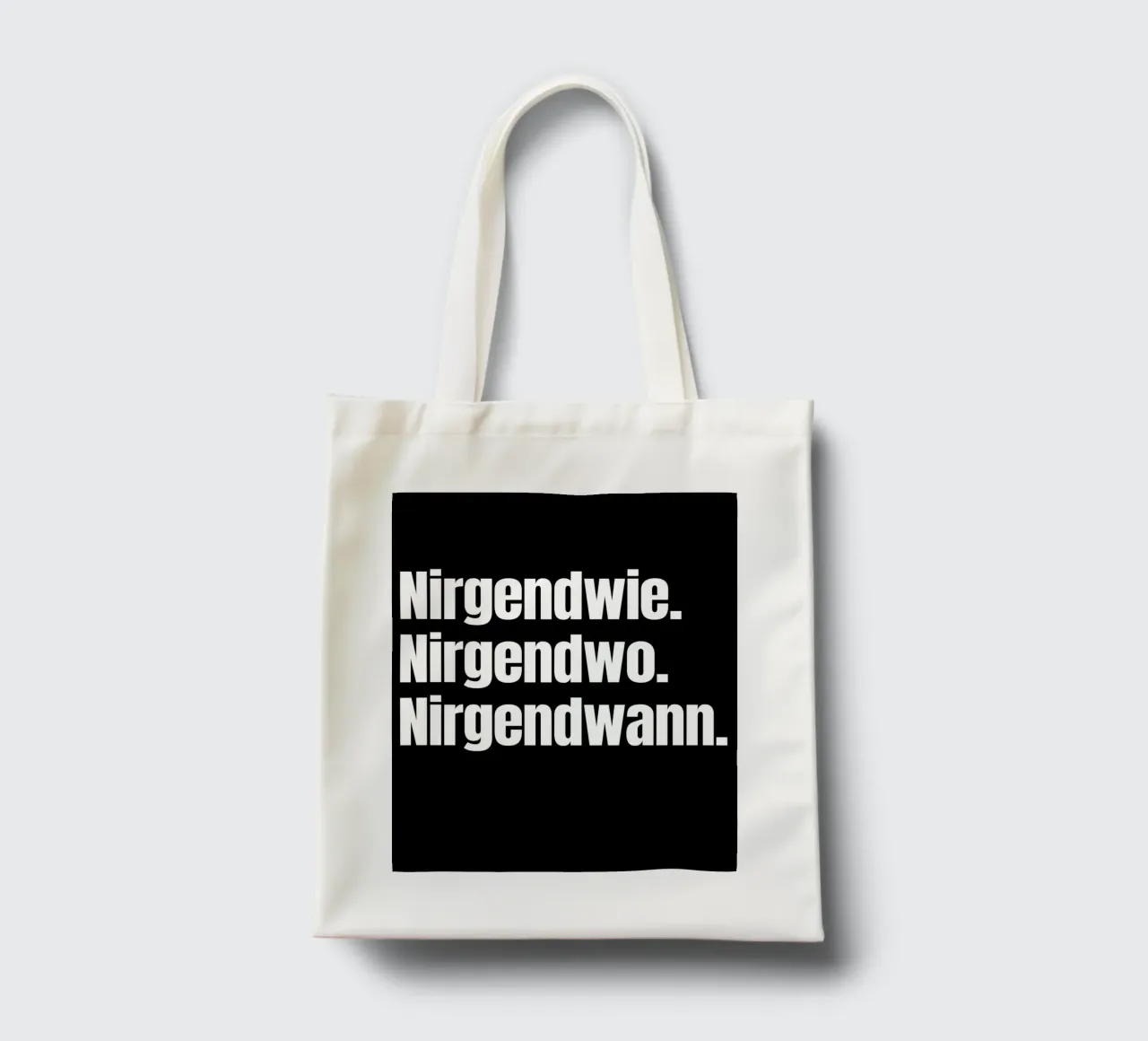 Nirgendwie. Nirgendwo. Nirgendwann. Jutebeutel von Flosters